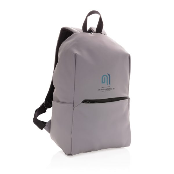 Smooth PU 15.6"laptop backpack P762.572