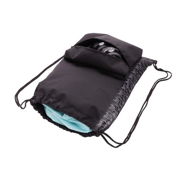 AWARE™ RPET Reflective drawstring backpack P762.591