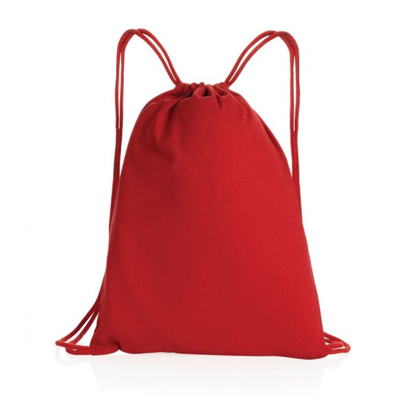 Impact AWARE™ Recycled cotton drawstring backpack 145g P762.634