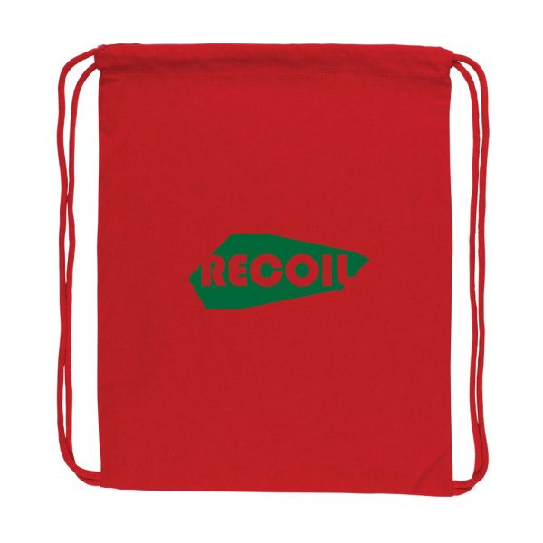 Impact AWARE™ Recycled cotton drawstring backpack 145g P762.634