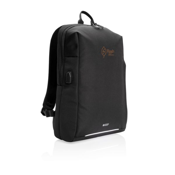 Swiss Peak AWARE™ RFID and USB laptop backpack P763.161