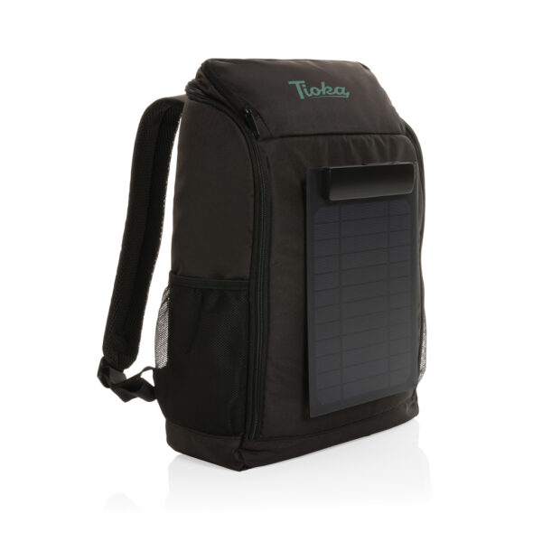 Pedro AWARE™ RPET deluxe backpack with 5W solar panel P763.291
