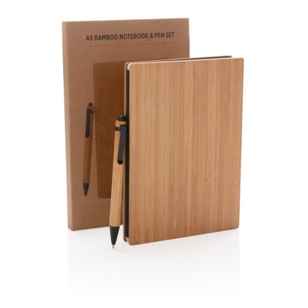 A5 Bamboo notebook & pen set P772.159