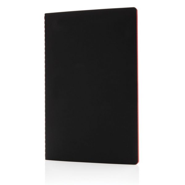 Softcover PU notebook with coloured edge P774.024