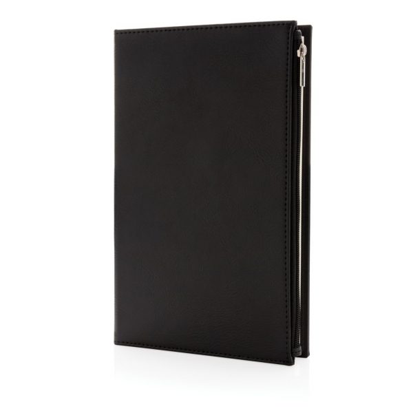 Swiss Peak A5 PU notebook with zipper pocket P774.141