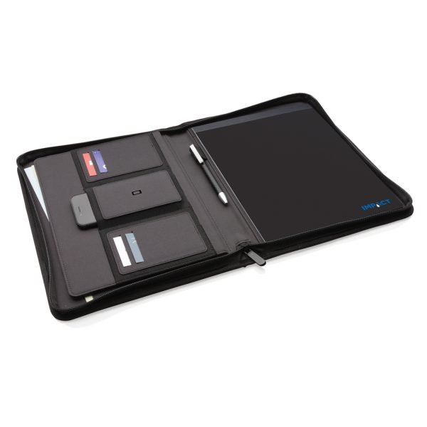 Impact AWARE™ RPET A4 portfolio with zipper P774.161