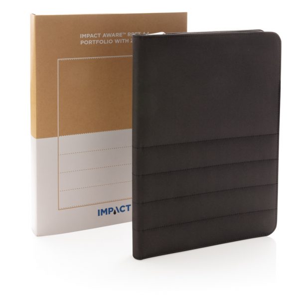 Impact AWARE™ RPET A4 portfolio with zipper P774.161