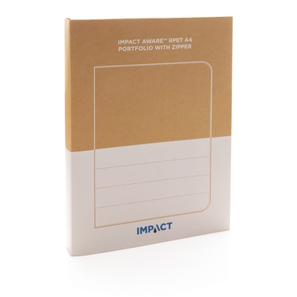 Impact AWARE™ RPET A4 portfolio with zipper P774.161