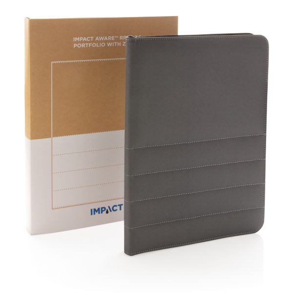 Impact AWARE™ RPET A4 portfolio with zipper P774.162