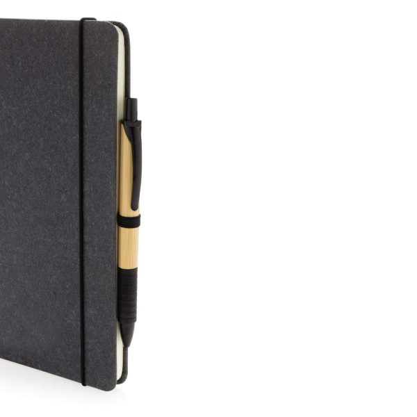 Recycled leather hardcover notebook A5 P774.202