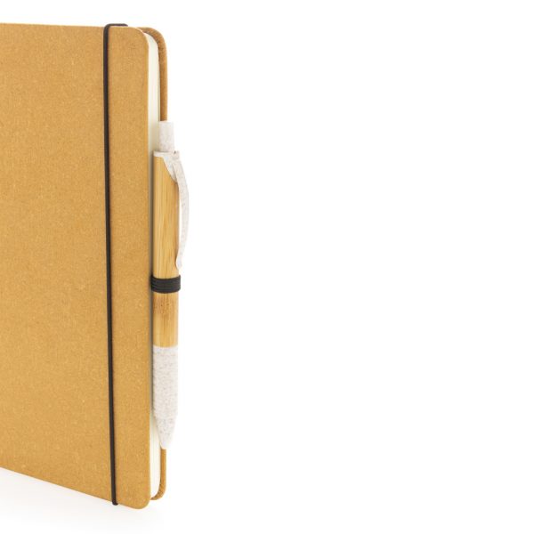 Recycled leather hardcover notebook A5 P774.209