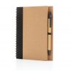 Kraft spiral notebook with pen P774.261