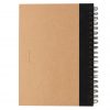 Kraft spiral notebook with pen P774.261