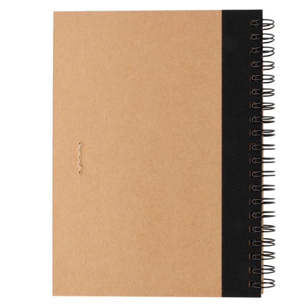 Kraft spiral notebook with pen P774.261