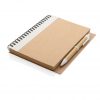 Kraft spiral notebook with pen P774.263