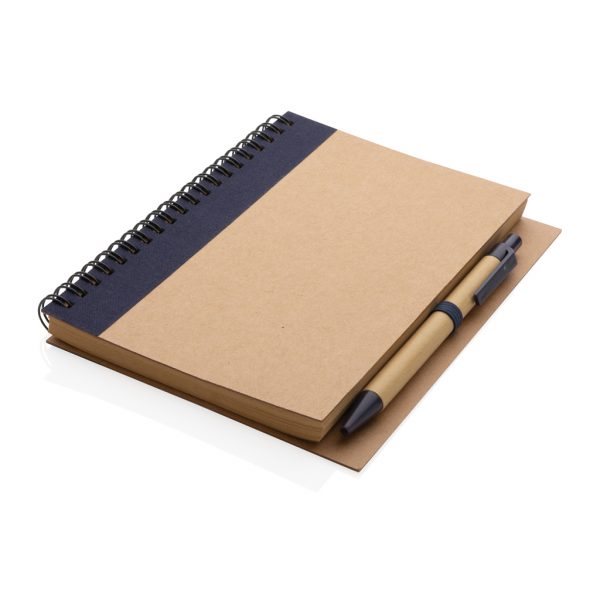 Kraft spiral notebook with pen P774.265