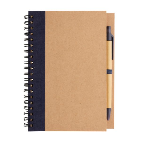 Kraft spiral notebook with pen P774.265