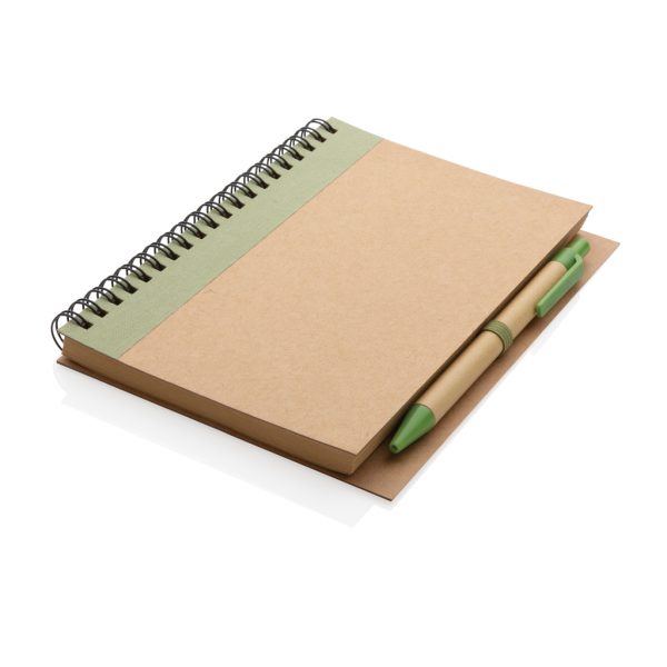 Kraft spiral notebook with pen P774.267