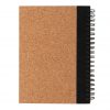 Cork spiral notebook with pen P774.271