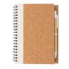 Cork spiral notebook with pen P774.273