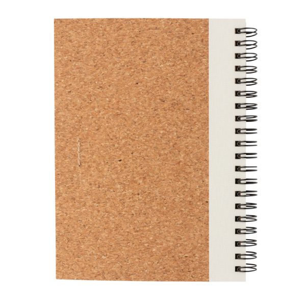 Cork spiral notebook with pen P774.273