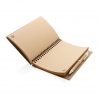 Cork spiral notebook with pen P774.273