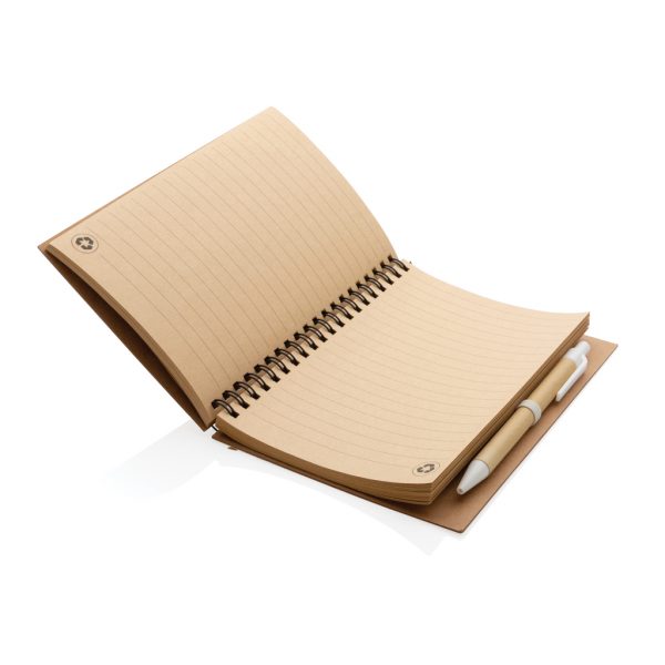 Cork spiral notebook with pen P774.273