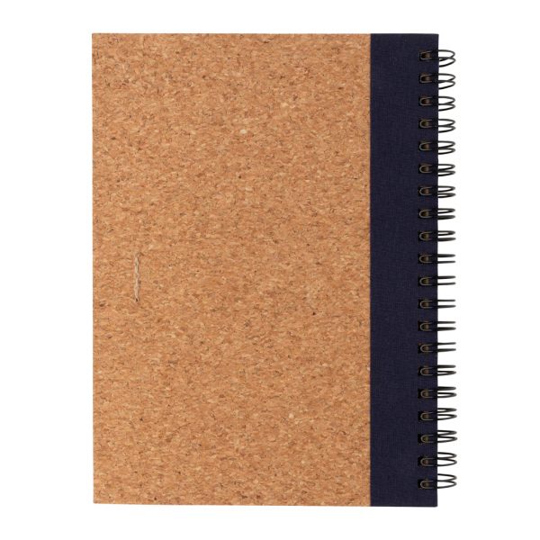 Cork spiral notebook with pen P774.275