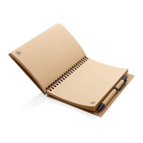 Cork spiral notebook with pen P774.275