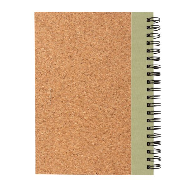 Cork spiral notebook with pen P774.277