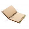 Cork spiral notebook with pen P774.277