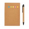 Kraft sticky notes A6 booklet with pen P774.289