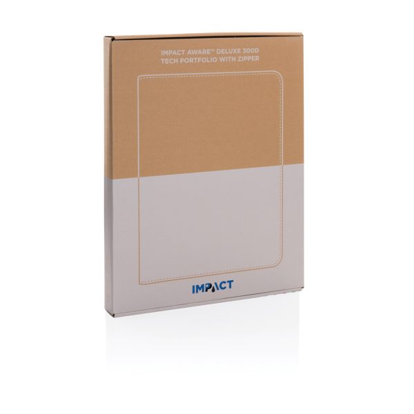 Impact Aware™ deluxe 300D tech portfolio with zipper P774.391