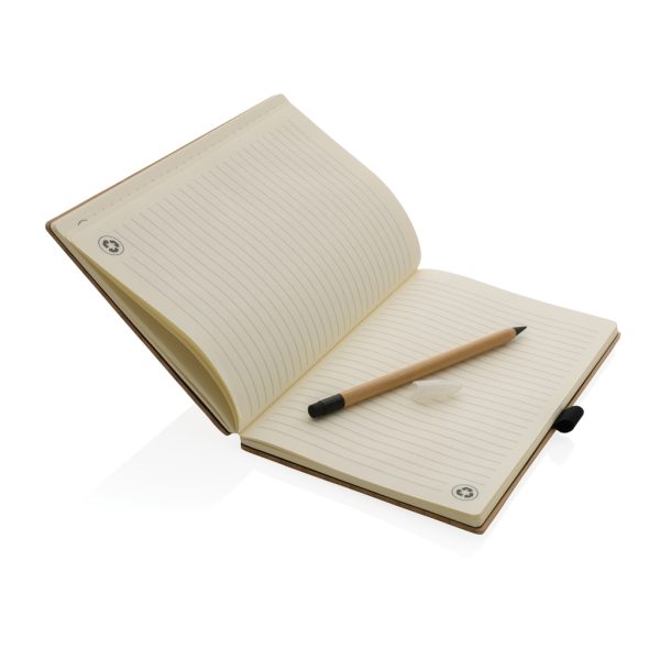 FSC® bamboo notebook and infinity pencil set P774.469