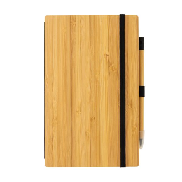 FSC® bamboo notebook and infinity pencil set P774.469