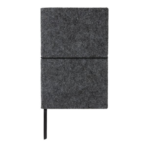 GRS certified recycled felt A5 softcover notebook P774.471