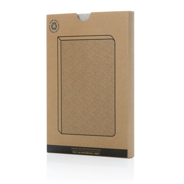 Phrase GRS certified recycled felt A5 notebook P774.522