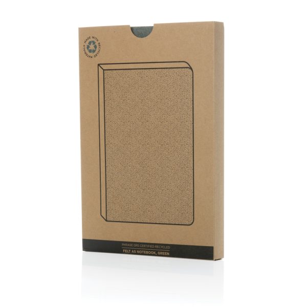 Phrase GRS certified recycled felt A5 notebook P774.527