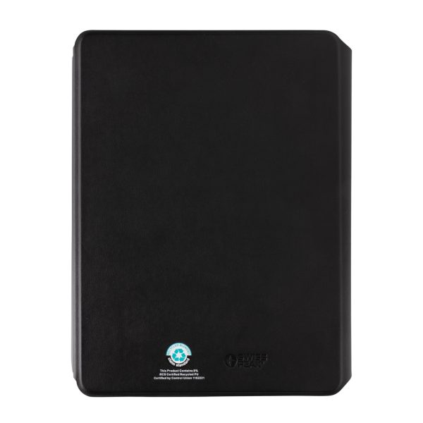 Swiss Peak RCS rePU notebook with 2-in-1 wireless charger P774.562