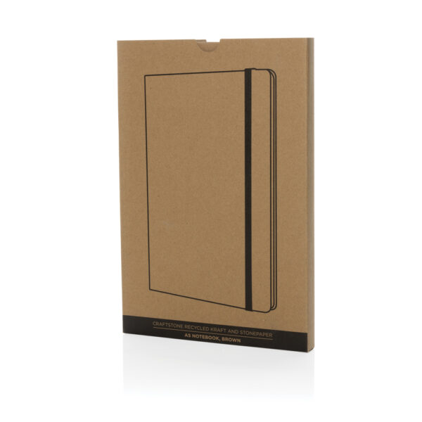 Craftstone A5 recycled kraft and stonepaper notebook P774.597