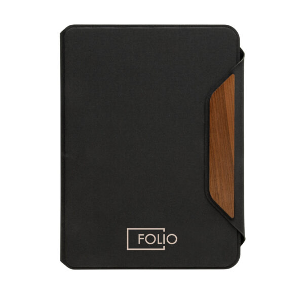 Teri AWARE™ RPET and walnut A5 portfolio P774.6401