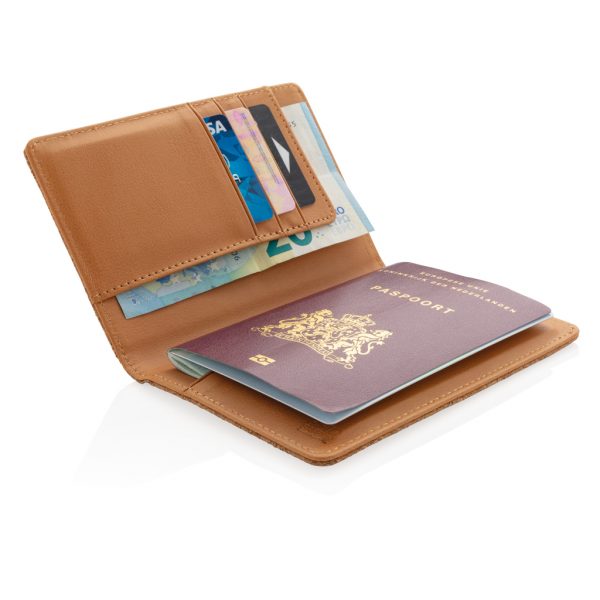 Cork secure RFID passport cover P820.459