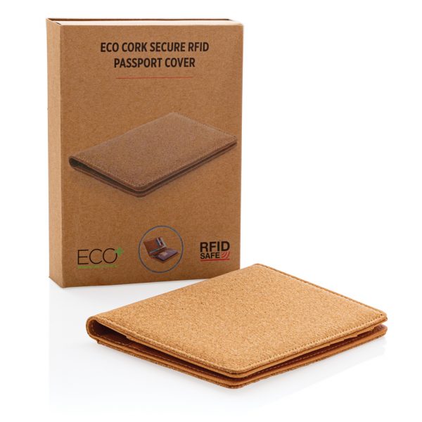 Cork secure RFID passport cover P820.459