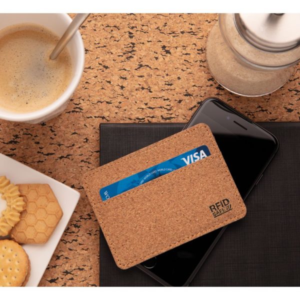 Cork secure RFID slim wallet P820.879