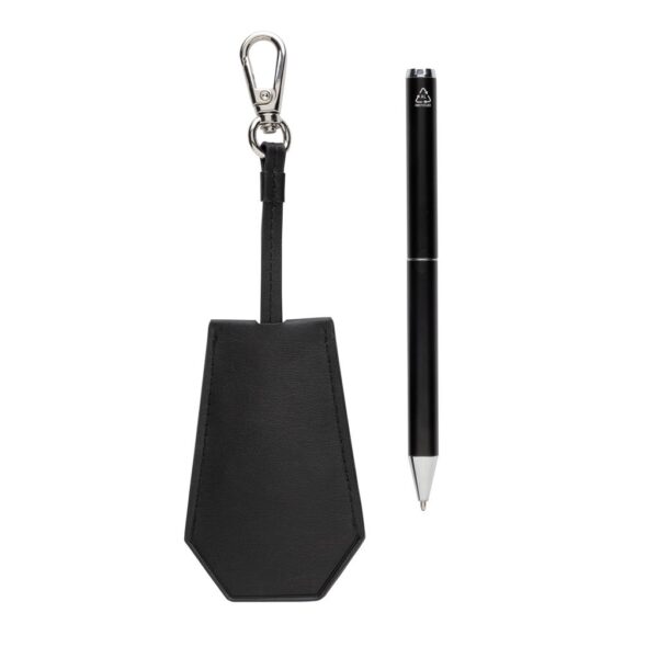 SP Tula RCS certified recycled PU key holder and pen set P820.9701