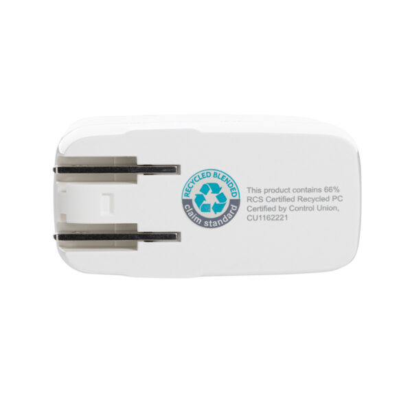 TravelCharge Pro RCS rplastic travel charger with USB C P821.0203