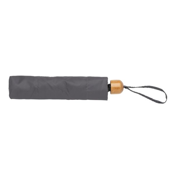 20.5" Impact AWARE™ RPET 190T Pongee bamboo mini umbrella P850.572