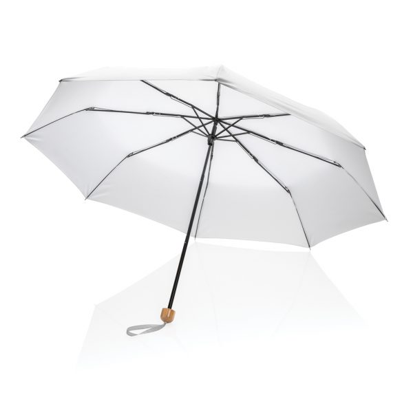 20.5" Impact AWARE™ RPET 190T Pongee bamboo mini umbrella P850.573