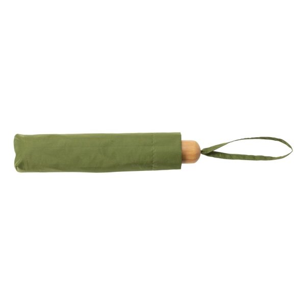 20.5" Impact AWARE™ RPET 190T Pongee bamboo mini umbrella P850.577