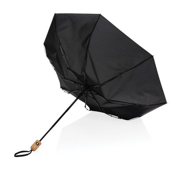 21" Impact AWARE™ RPET 190T bamboo auto open/close umbrella P850.611